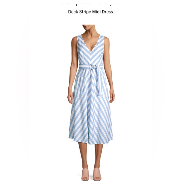 kate spade Dresses Bnwt Kate Spade Deck Stripe Midi Dress Poshmark